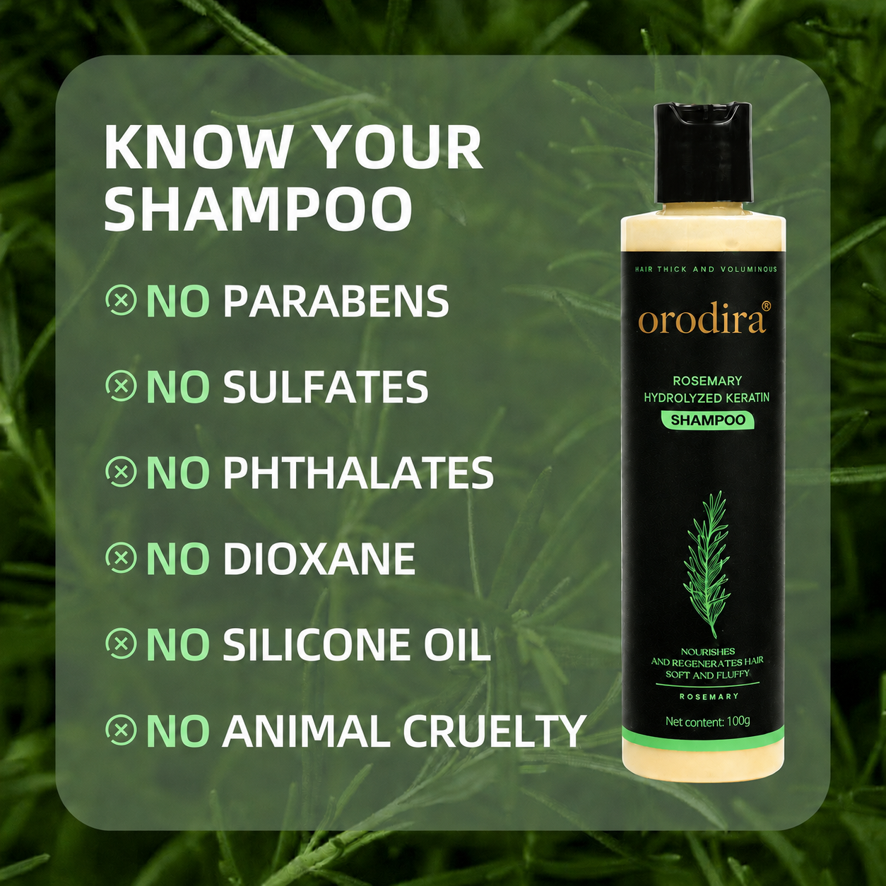 🔥💞LAST DAY 50% OFF ✨Rosemary Keratin Shampoo | Hair Growth & Anti-Dandruff Scalp Treatment