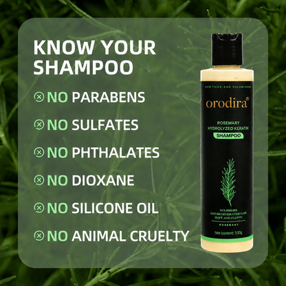 🔥💞LAST DAY 50% OFF ✨Rosemary Keratin Shampoo | Hair Growth & Anti-Dandruff Scalp Treatment