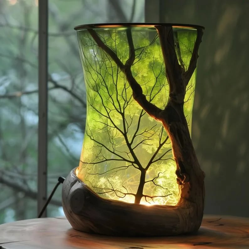 💞LAST DAY 50% OFF ✨🌿Orodira®“Enchanted Forest” Nature-Inspired Ambient Lamp