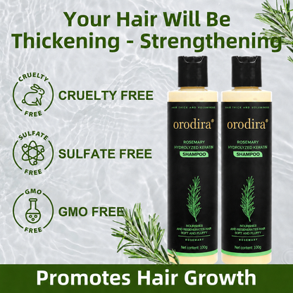 🔥💞LAST DAY 50% OFF ✨Rosemary Keratin Shampoo | Hair Growth & Anti-Dandruff Scalp Treatment
