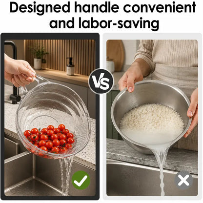 🔥💕LAST DAY 50% OFF ✨Orodira® Multipurpose rice washing strainer bowl