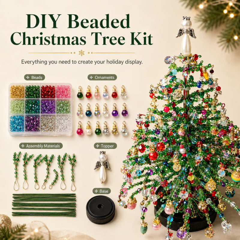 🎄 DIY Beaded Christmas Tree Kit – 5 Unique Styles UPSELL