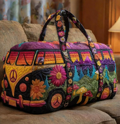 💞LAST DAY 50% OFF ✨Orodira® Hippie Journey Quilted Duffle Bag 3