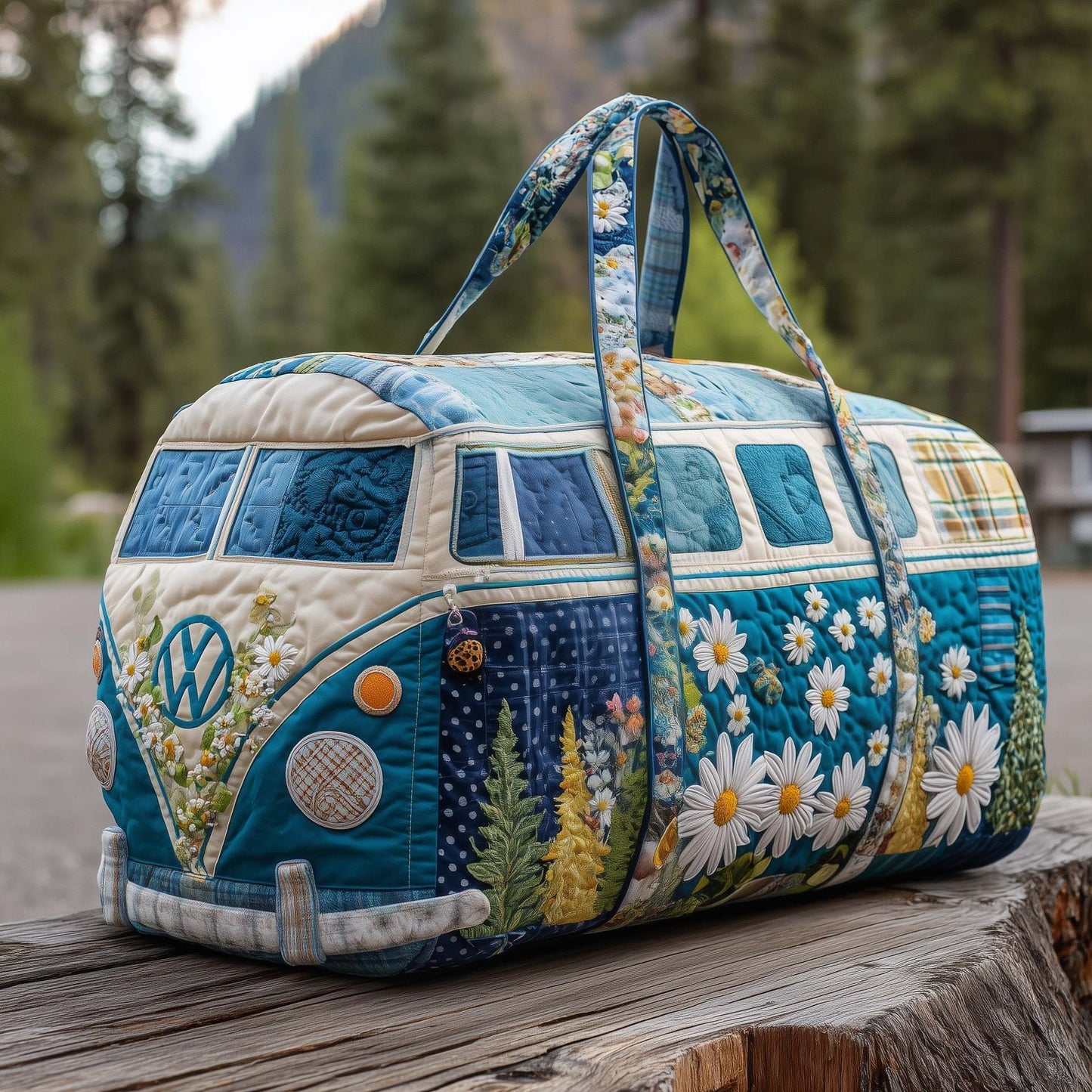 💞LAST DAY 50% OFF ✨Orodira® Hippie Journey Quilted Duffle Bag 3