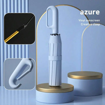 ☔ Automatic Open-Close Umbrella with Clip Handle