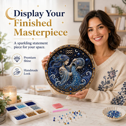 ♈ 12-Sign Zodiac Pearl Art DIY Kit – Create Your Sparkling Sign UPSELL