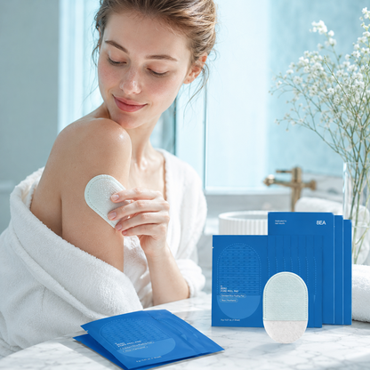 ✨ Double-Sided Face & Body Exfoliating Pads – 8 Per Pack