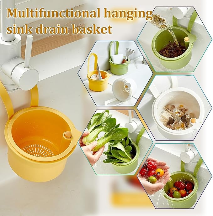 🔥 Hot Sale 50% OFF 🔥Multifunctional hanging sink drain basket
