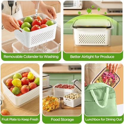 💷Food Saver Fridge Containers – See Your Fresh Produce Before It Goes Bad