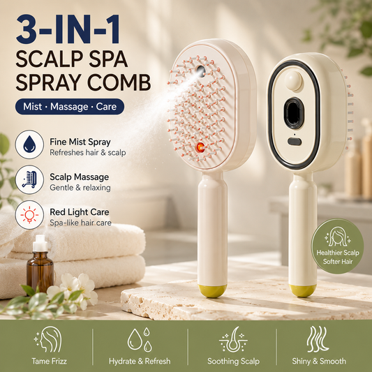 🔥Day Sale 50% OFF🔥Orodira® Electric Spray Air Cushion Massage Comb