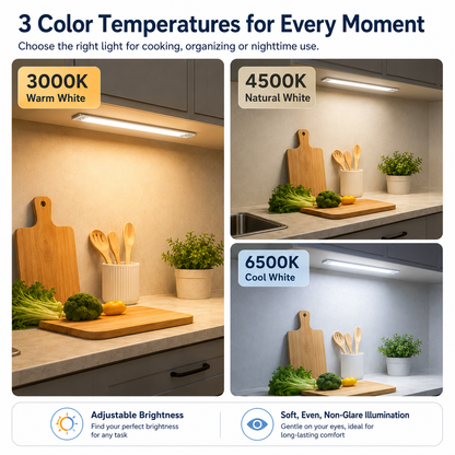 ⏳ FINAL 24 HOURS · 50% OFF💡 Motion Sensor Cabinet Light – No Wiring Needed