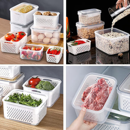 💷Food Saver Fridge Containers – See Your Fresh Produce Before It Goes Bad