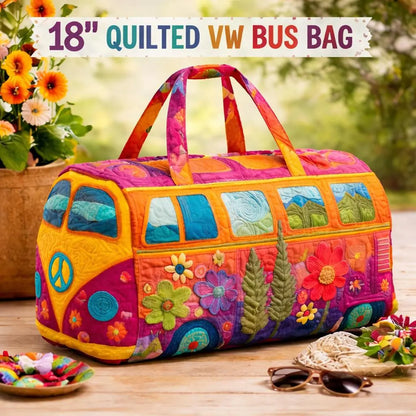 💞LAST DAY 50% OFF ✨Orodira® Hippie Journey Quilted Duffle Bag 3