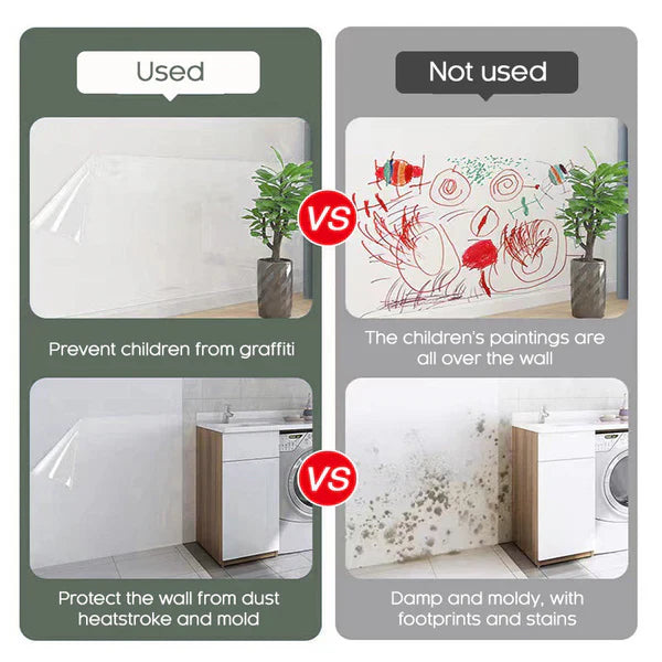 Orodira®✨Self-Adhesive Transparent Electrostatic Wall Protection Film