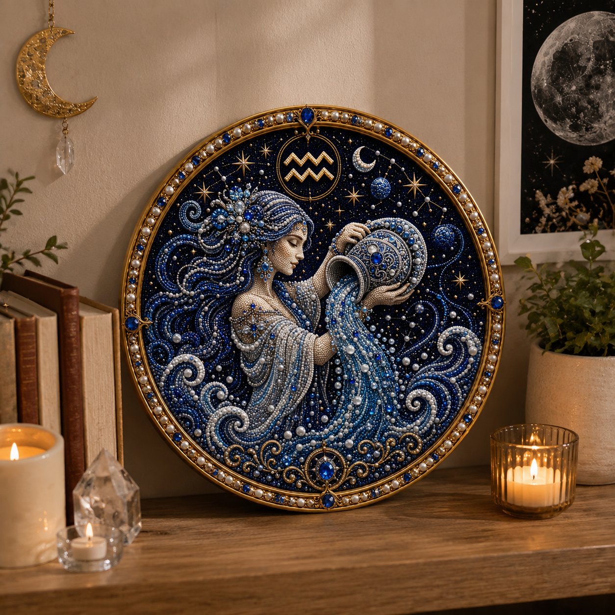 ♈ 12-Sign Zodiac Pearl Art DIY Kit – Create Your Sparkling Sign UPSELL