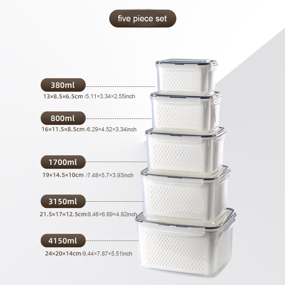 💷Food Saver Fridge Containers – See Your Fresh Produce Before It Goes Bad