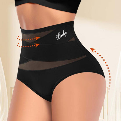 🌸Plus-Size High-Waist Cross Tummy Control Panties