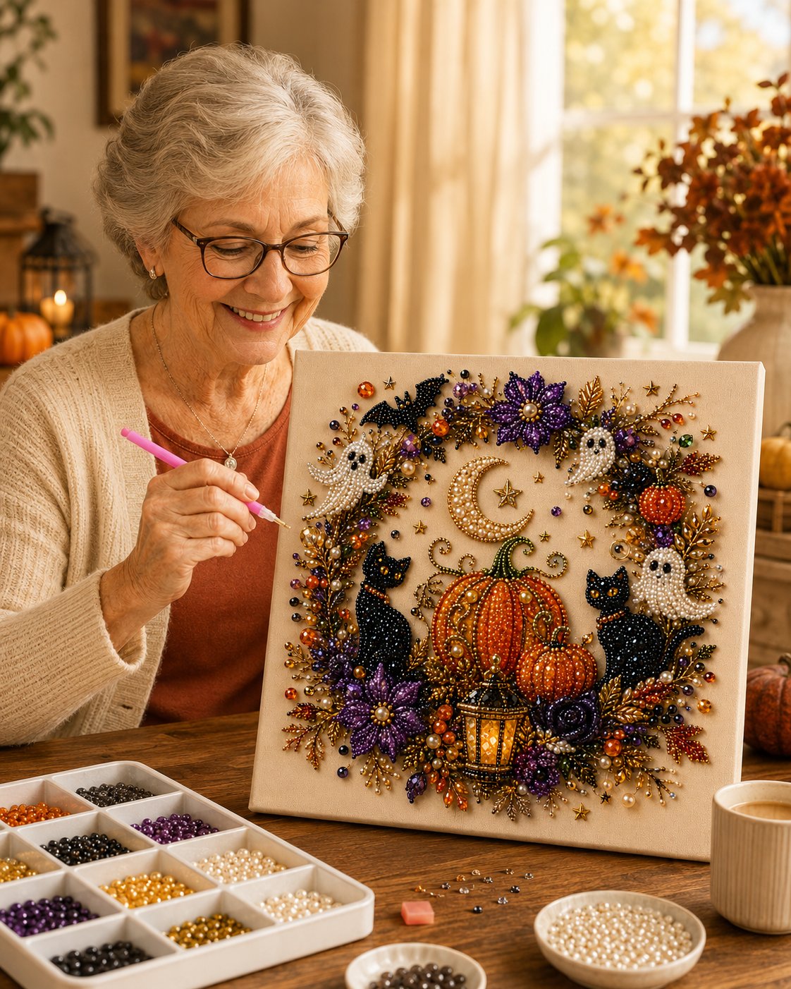 🎃Orodira® Halloween Pearl Diamond Painting Kit