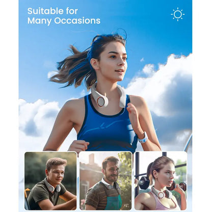 ❄️LAST DAY 50% OFF ✨Orodira®Portable Neck Fan, Bladeless Wearable Personal Fan, Hands-Free Cooling for Outdoor & Office