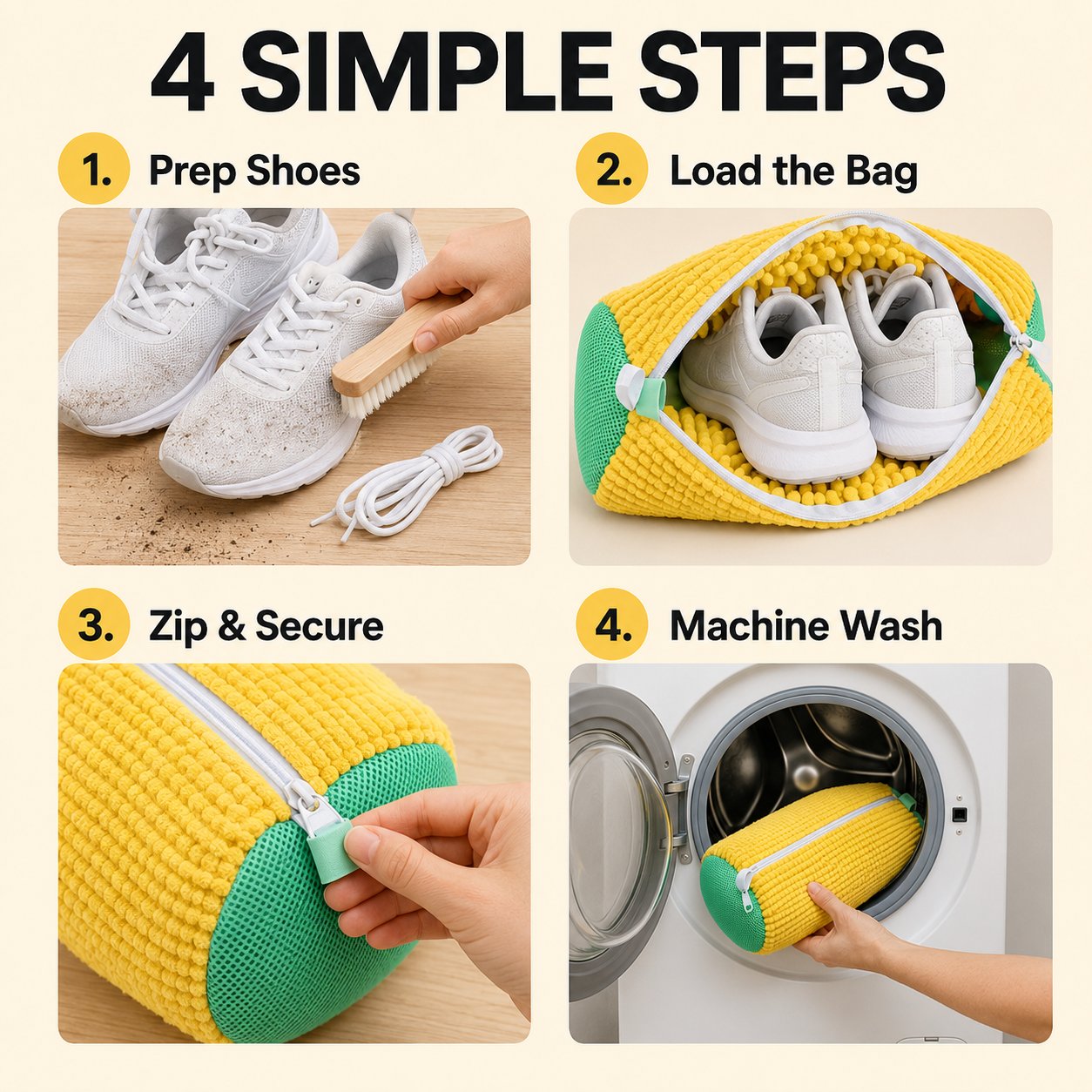 Laundry Shoe Washing Bag for Washing Machine