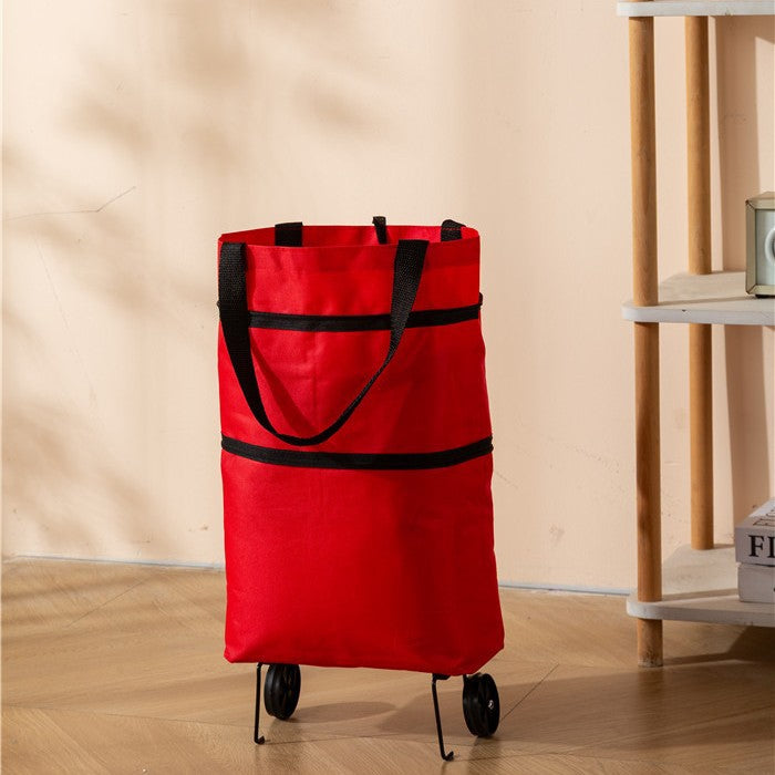 Orodira®🛒 Foldable 2-in-1 Rolling Shopping Bag