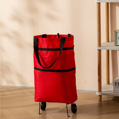 Orodira®🛒 Foldable 2-in-1 Rolling Shopping Bag