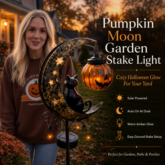 Orodira® 🎃 Halloween Early Bird Sale | 75% OFF Pumpkin Moon Garden Stake Light
