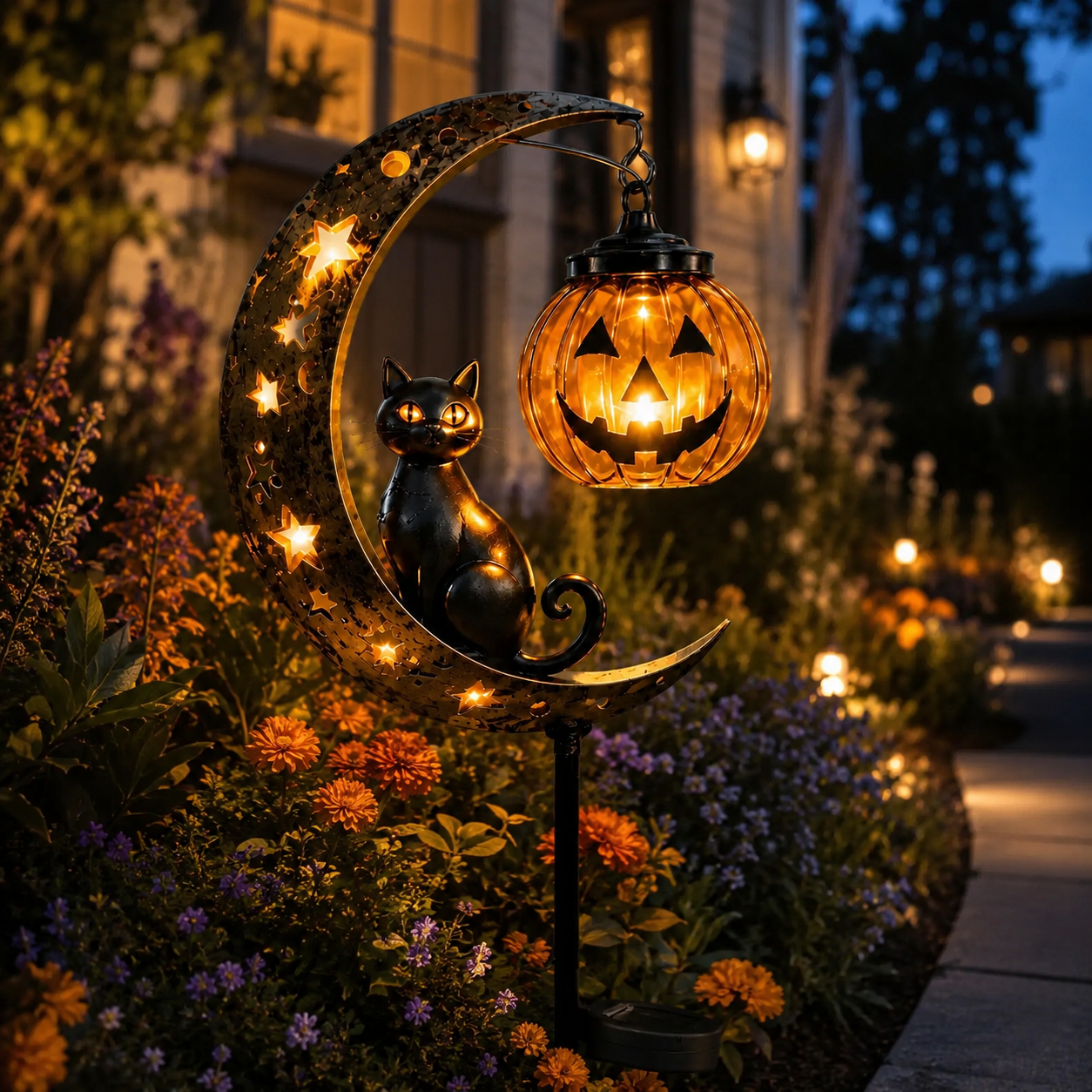 Orodira® 🎃 Halloween Early Bird Sale | 75% OFF Pumpkin Moon Garden Stake Light