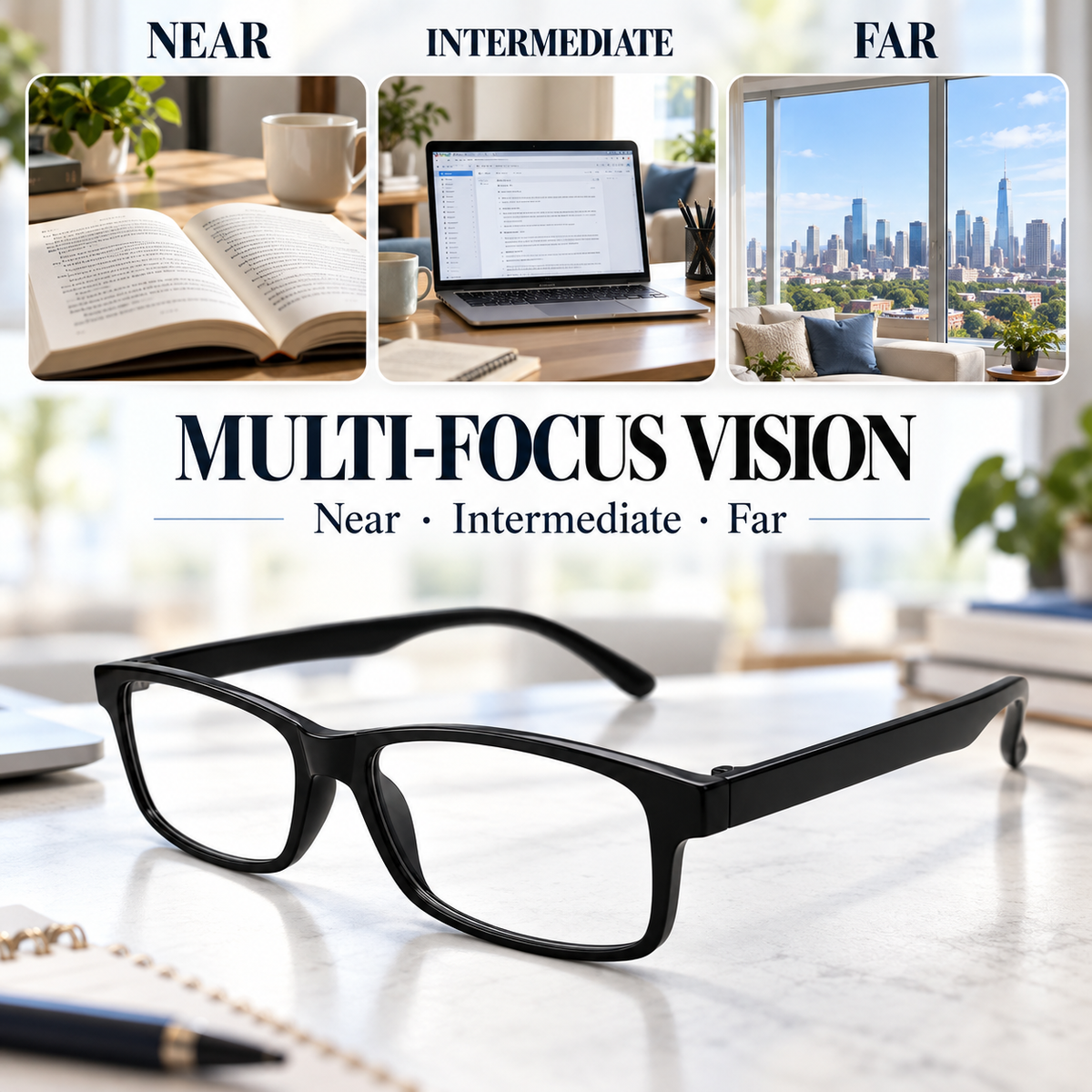 Tailorapaw® Clear Vision Blue Light Reading Glasses