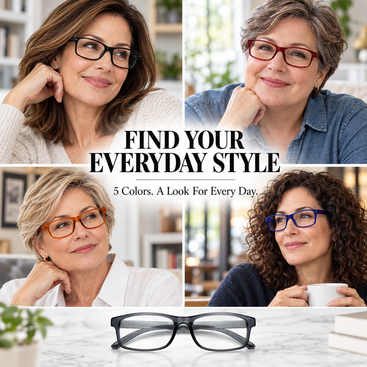 Tailorapaw® Clear Vision Blue Light Reading Glasses