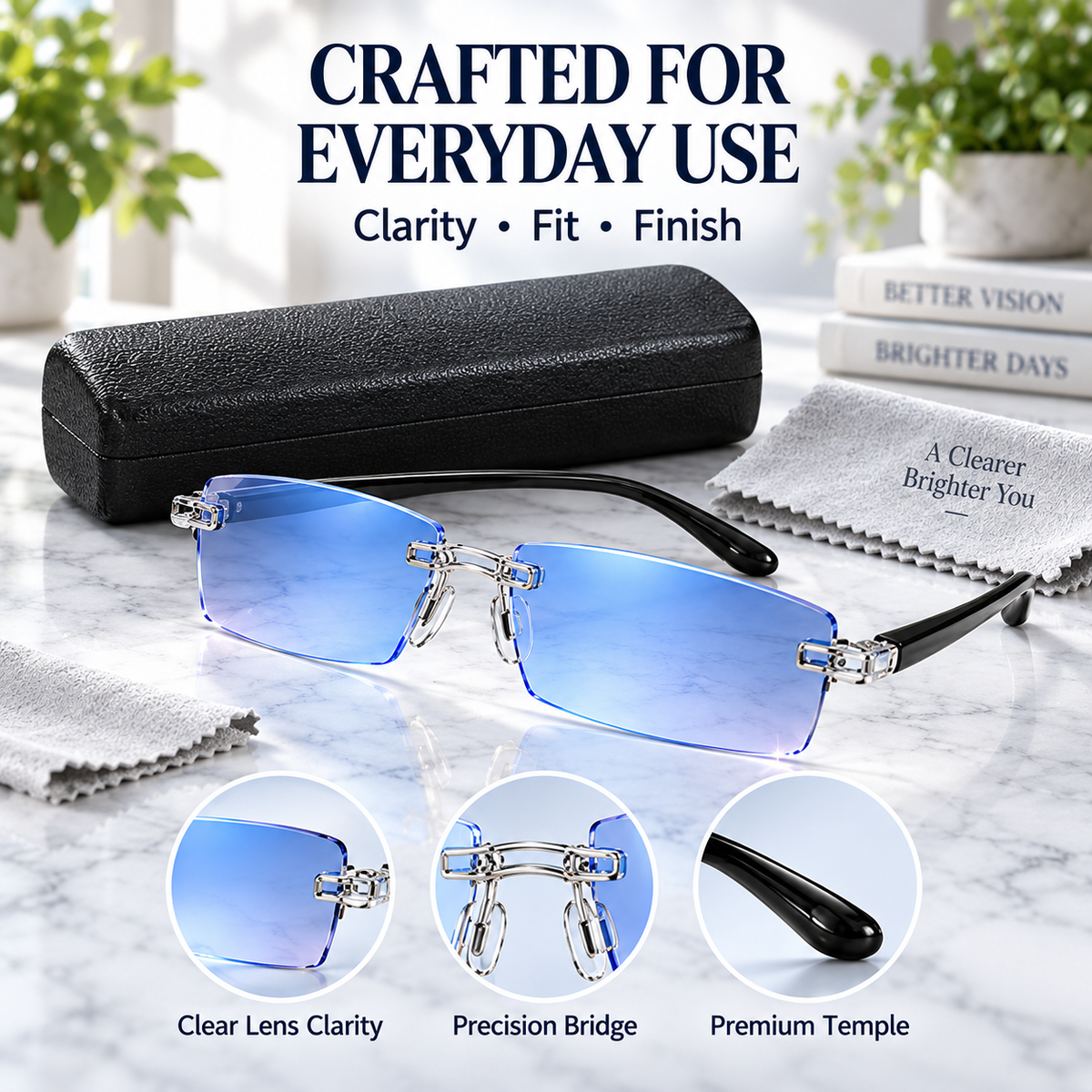 Tailorapaw® Smart Focus Blue Light Reading Glasses