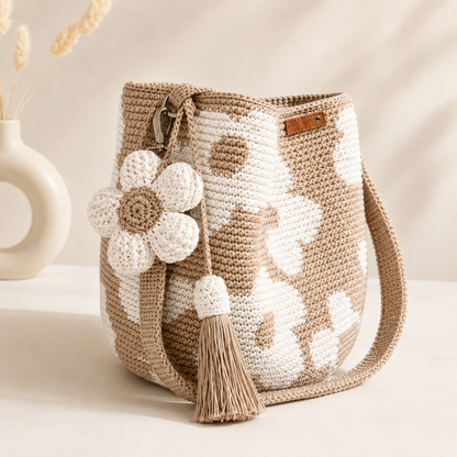Orodira® Handwoven Flower Bucket Bag