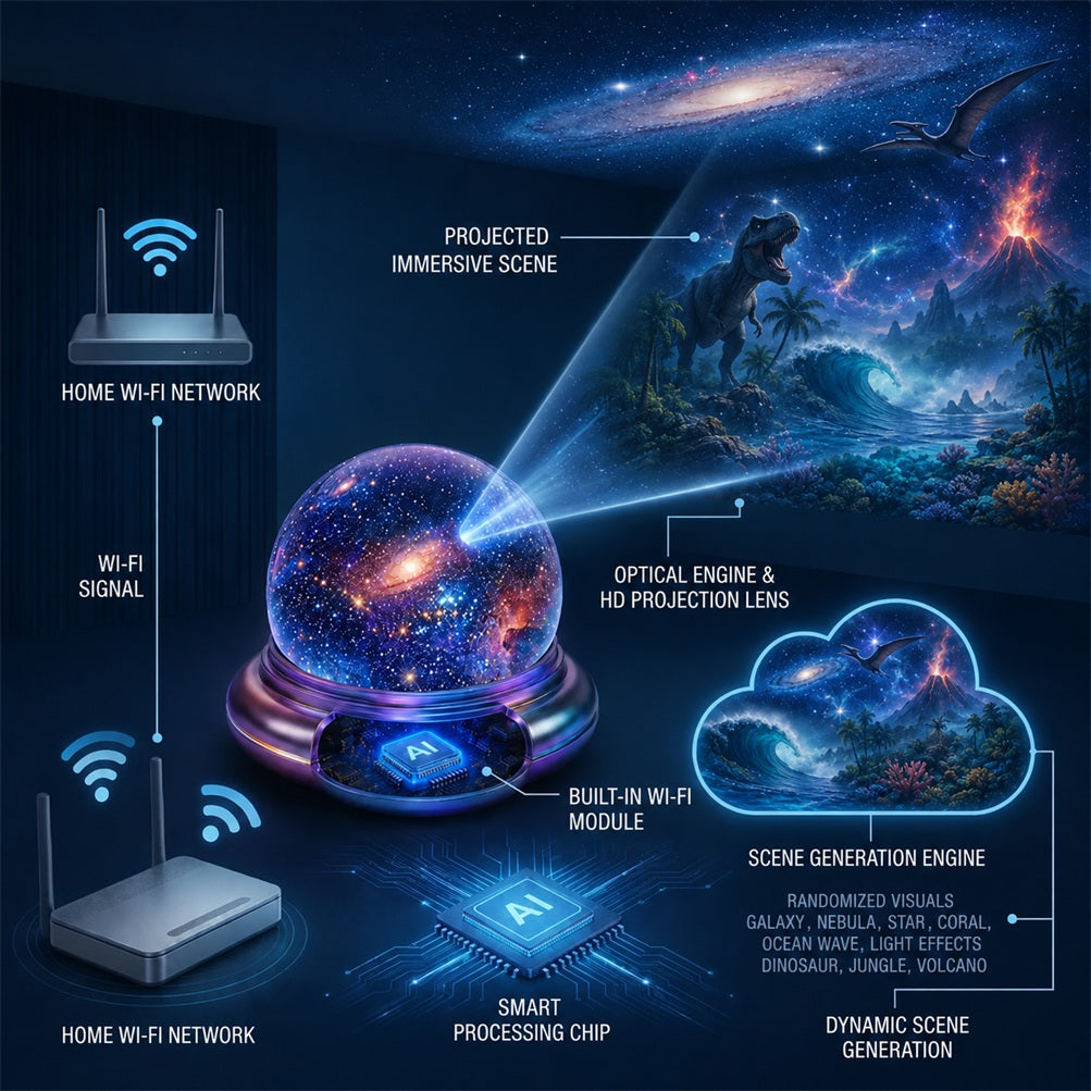 Orodira®🔥💓LAST DAY 50% OFF ✨Galaxy Night Light Projector🦕