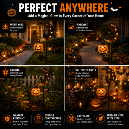 Orodira® 🎃 Halloween Early Bird Sale | 75% OFF Pumpkin Moon Garden Stake Light
