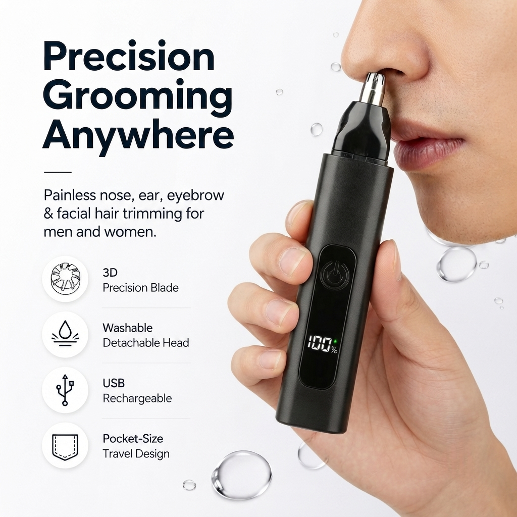 ✂️Orodira® Rechargeable LED Nose Ear & Facial Hair Trimmer