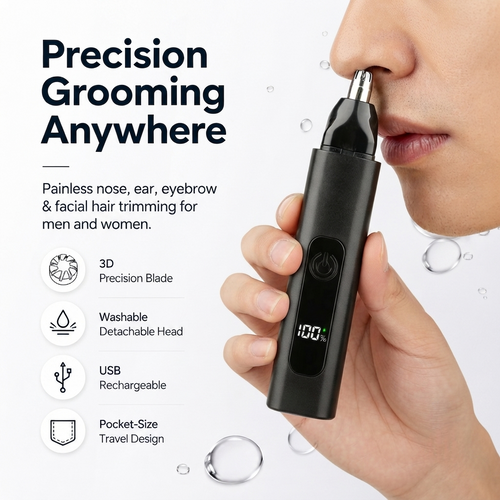 ✂️Orodira® Rechargeable LED Nose Ear & Facial Hair Trimmer