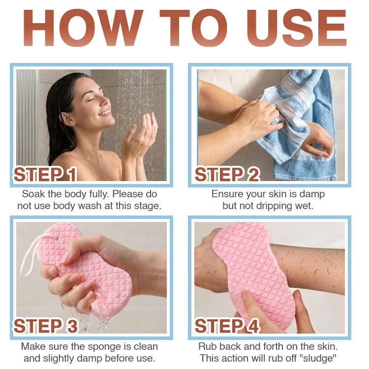 🔥💞LAST DAY 50% OFF ✨Magic Exfoliating Bath Sponge