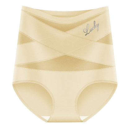 🌸Plus-Size High-Waist Cross Tummy Control Panties