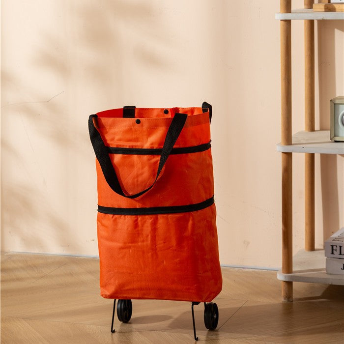 Orodira®🛒 Foldable 2-in-1 Rolling Shopping Bag