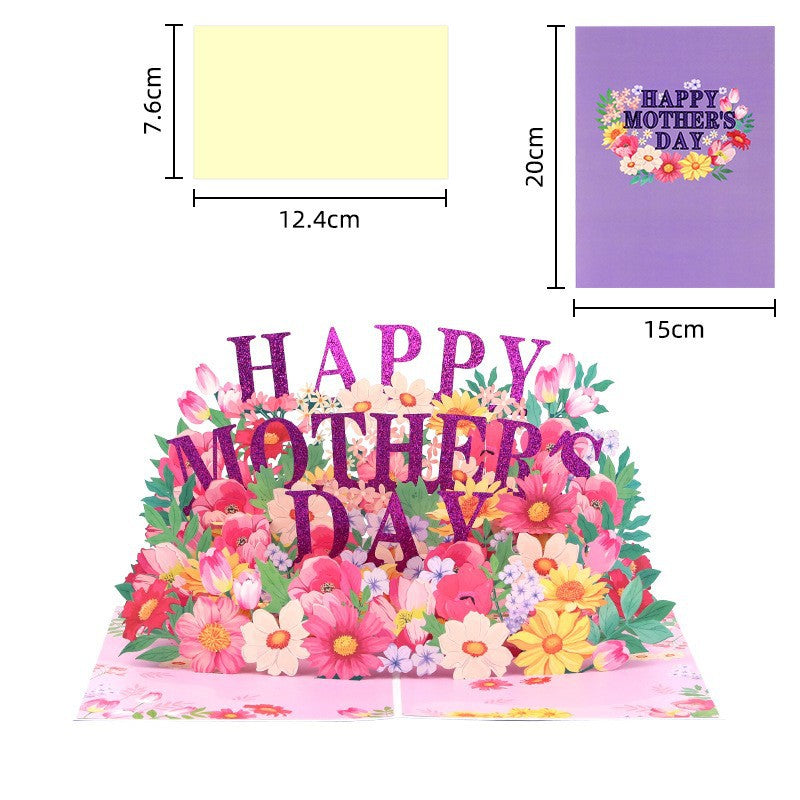 💞LAST DAY 75% OFF ✨Paper Love Mother's Day Card, Happy Mothers Day Pop Up Card 3D Design