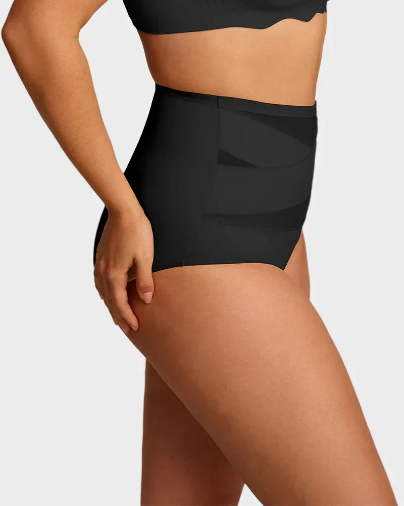🌸Plus-Size High-Waist Cross Tummy Control Panties