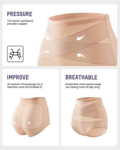 🌸Plus-Size High-Waist Cross Tummy Control Panties