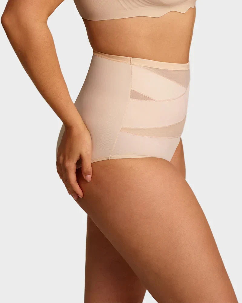 🌸Plus-Size High-Waist Cross Tummy Control Panties