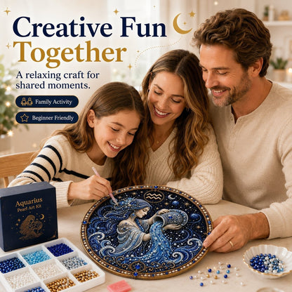 ♈ 12-Sign Zodiac Pearl Art DIY Kit – Create Your Sparkling Sign UPSELL