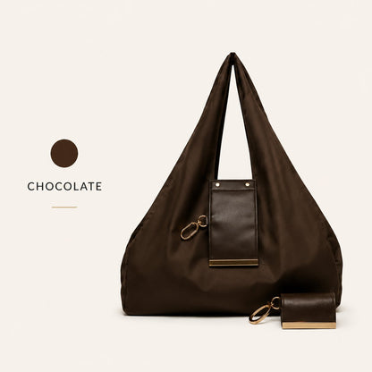 👜Orodira® Pocket-Sized Foldable Tote – Clips to Your Keys and Opens in Seconds