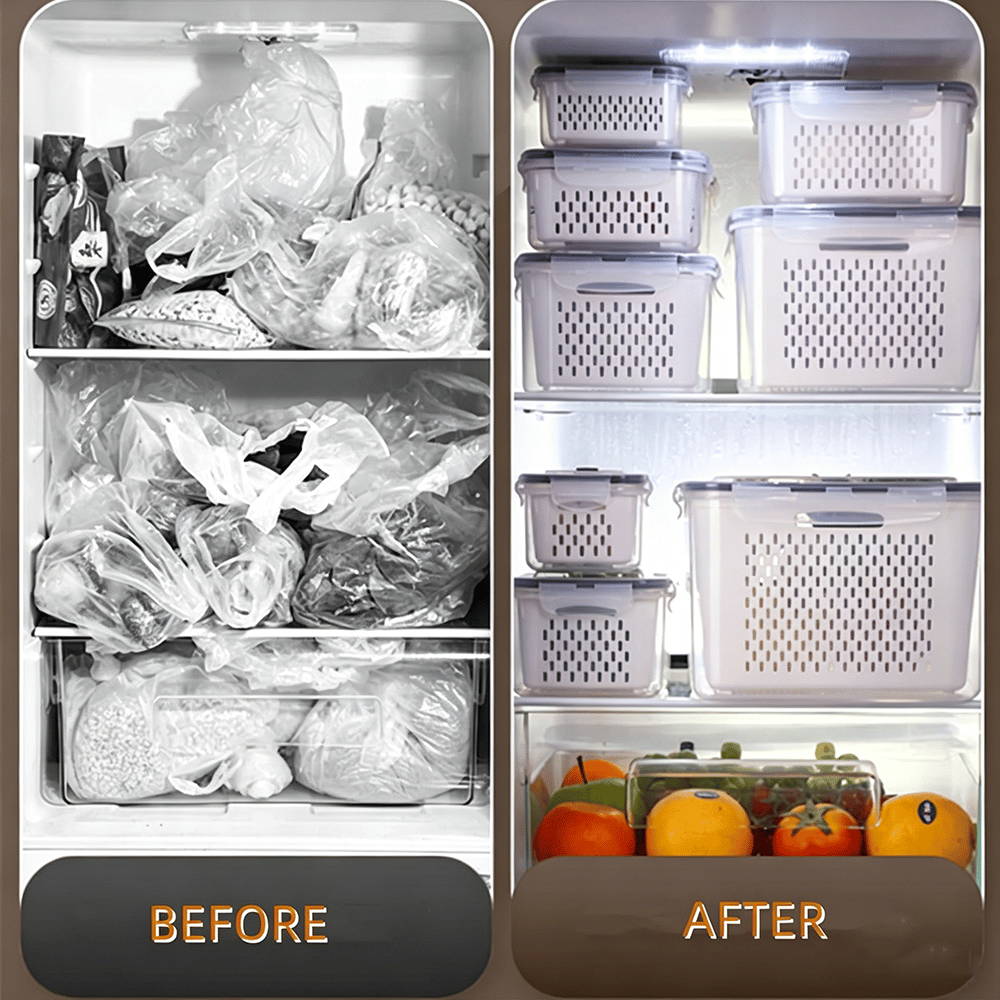 💷Food Saver Fridge Containers – See Your Fresh Produce Before It Goes Bad