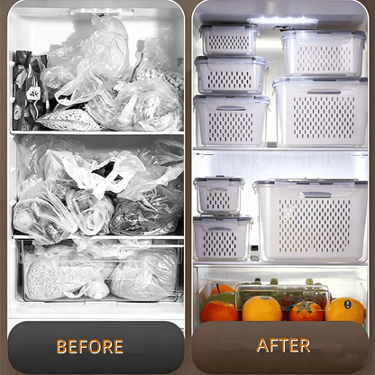 💷Food Saver Fridge Containers – See Your Fresh Produce Before It Goes Bad
