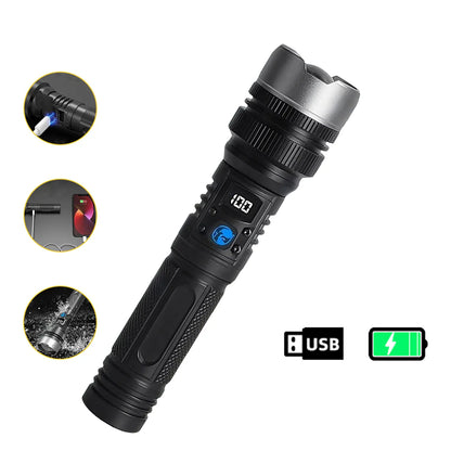 🔦2-in-1 Rechargeable Flashlight & Emergency Power Bank