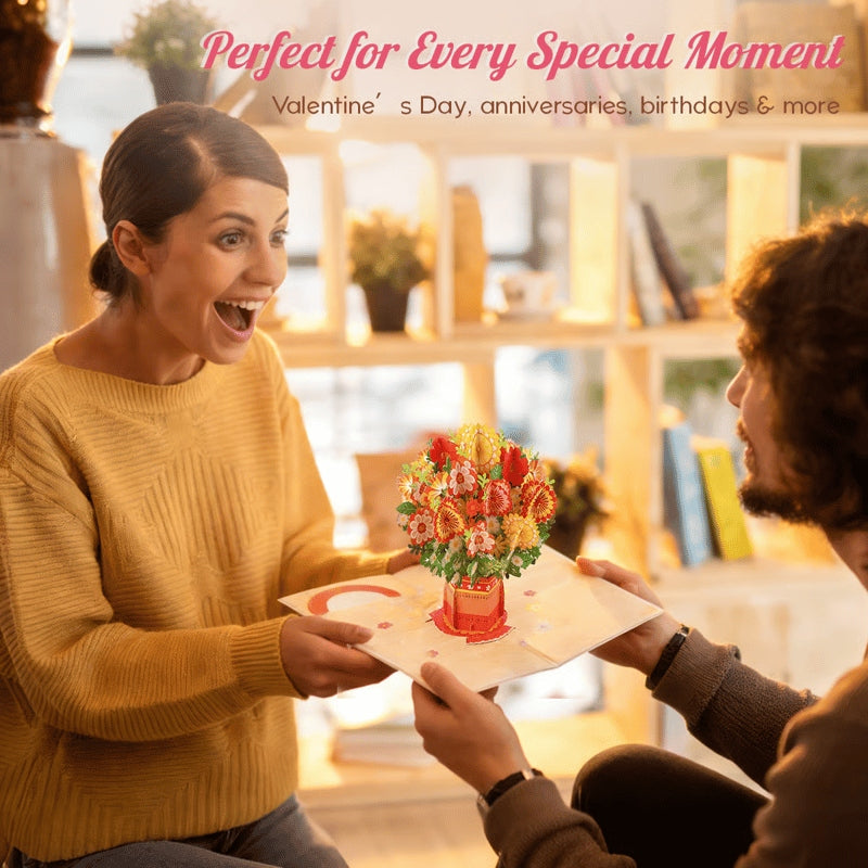 💞LAST DAY 75% OFF ✨Paper Love Mother's Day Card, Happy Mothers Day Pop Up Card 3D Design