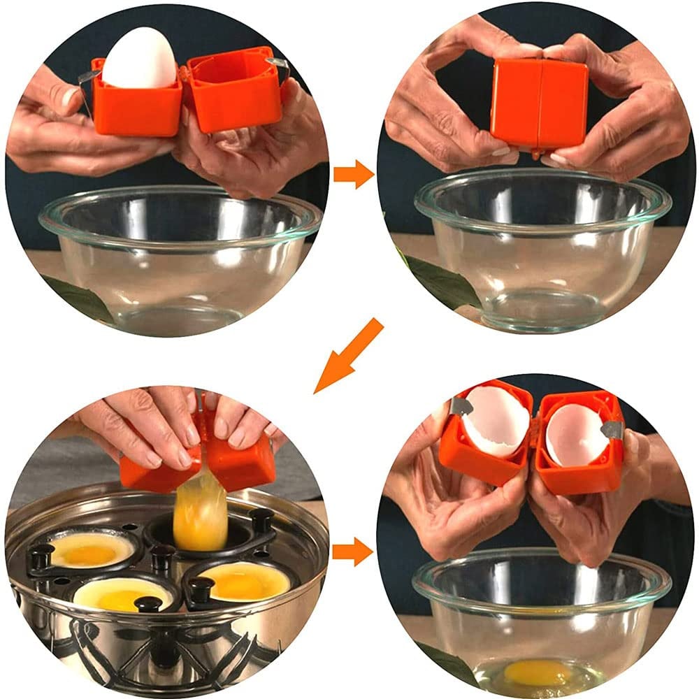 🥚 Quick Egg Cracker Tool – Cleaner Easier Egg Opening